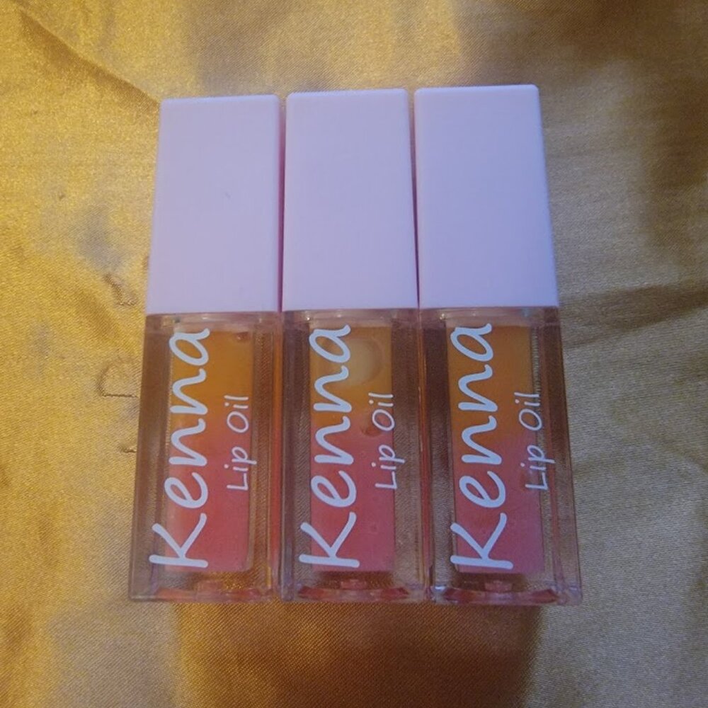 Bundle of 3 Kenna's Kosmetics pH Color Changing Lip Oils